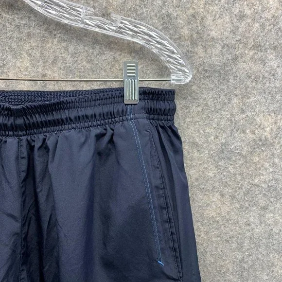 Adidas Sweatpants Men Large Blue Navy Athletic Outdoors Polyester Gym Vintage - Picture 4 of 13